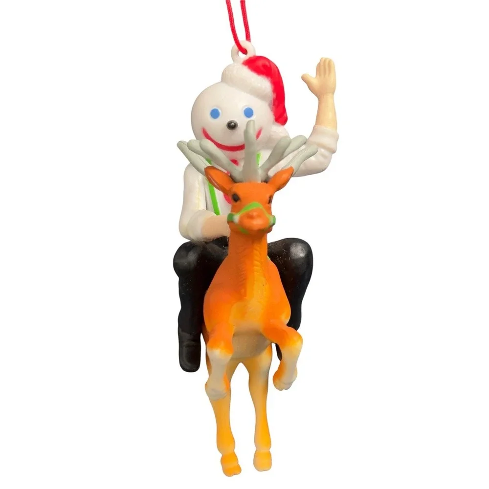 Jack in the Box Riding a‎ Reindeer Christmas Ornament Kids Meal Promo